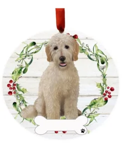 Goldendoodle Full Body Wreath Ornament
