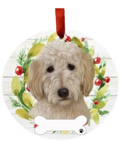 Goldendoodle Wreath Ornament