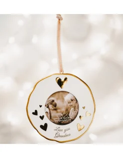 Grandma Photo Frame Ornament 4"