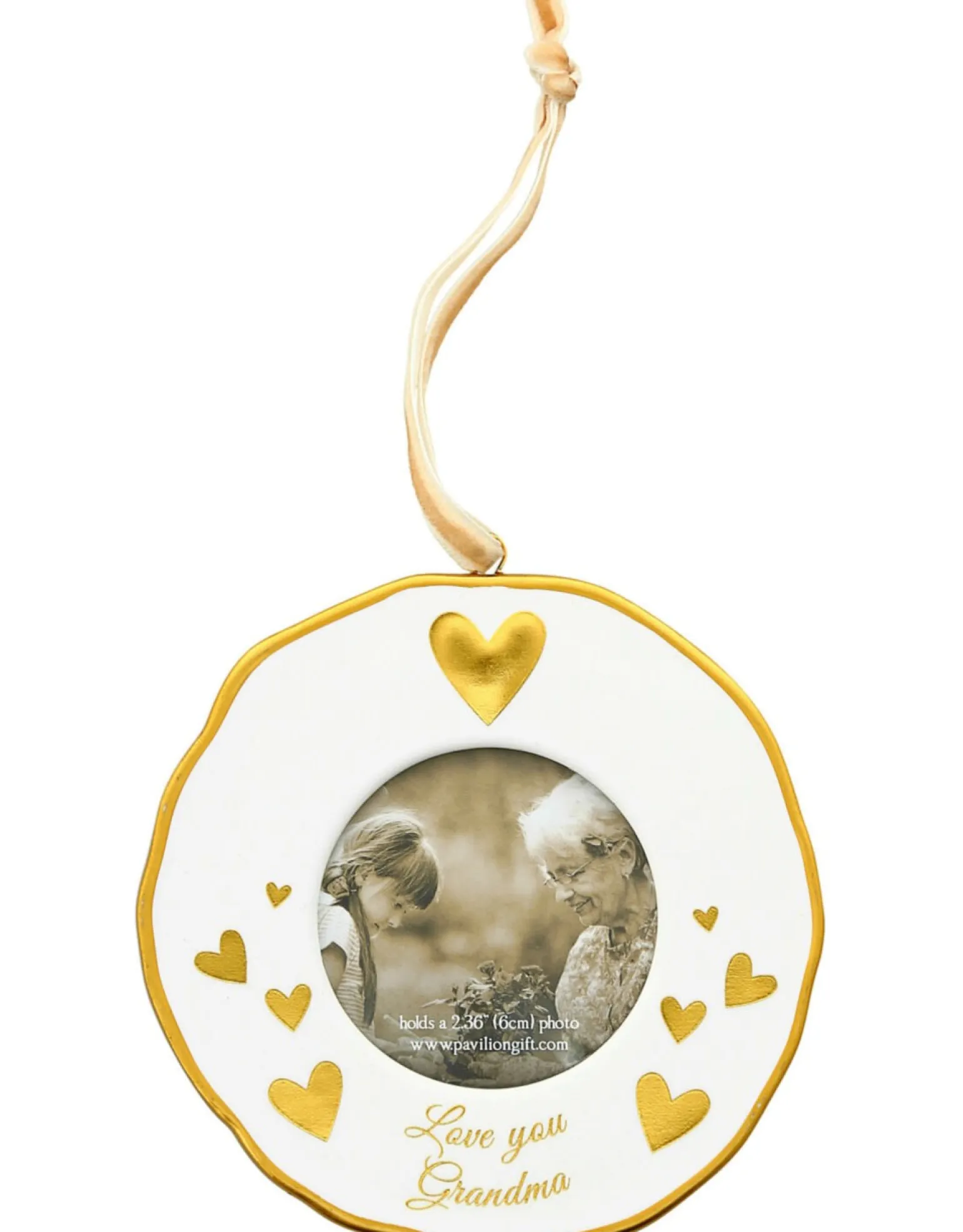 Grandma Photo Frame Ornament 4"