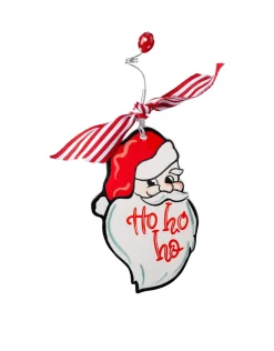 Hohoho Santa Flat Ornament