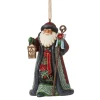 Holiday Manor Santa With Cane Ornament