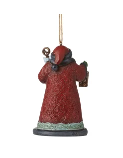 Holiday Manor Santa With Cane Ornament
