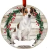 Jack Russell Full Body Wreath Ornament