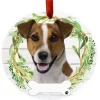 Jack Russell Wreath Ornament