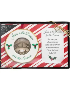 Jesus Is The Reason For The Season Photo Frame Ornament