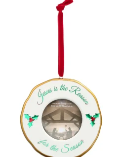 Jesus Is The Reason For The Season Photo Frame Ornament