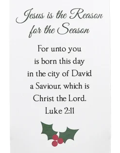 Jesus Is The Reason For The Season Photo Frame Ornament