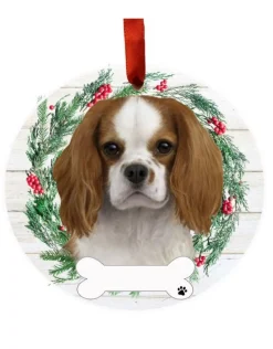 King Charles Cavalier Wreath Ornament