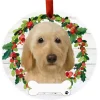 Labradoodle Wreath Ornament