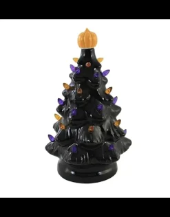 Led Halloween Black Ceramic Tree