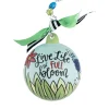 Live Life In Full Bloom Ball Ornament