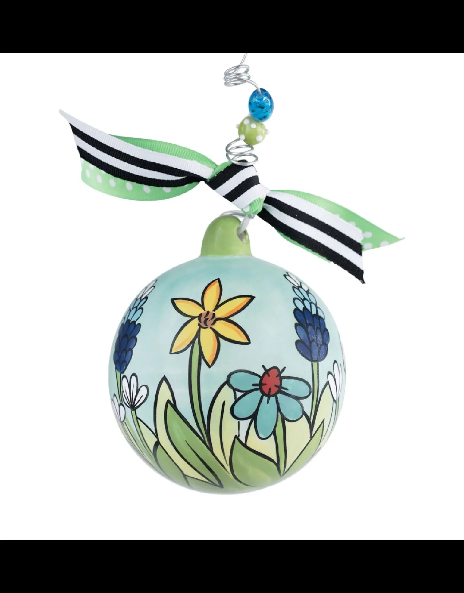 Live Life In Full Bloom Ball Ornament