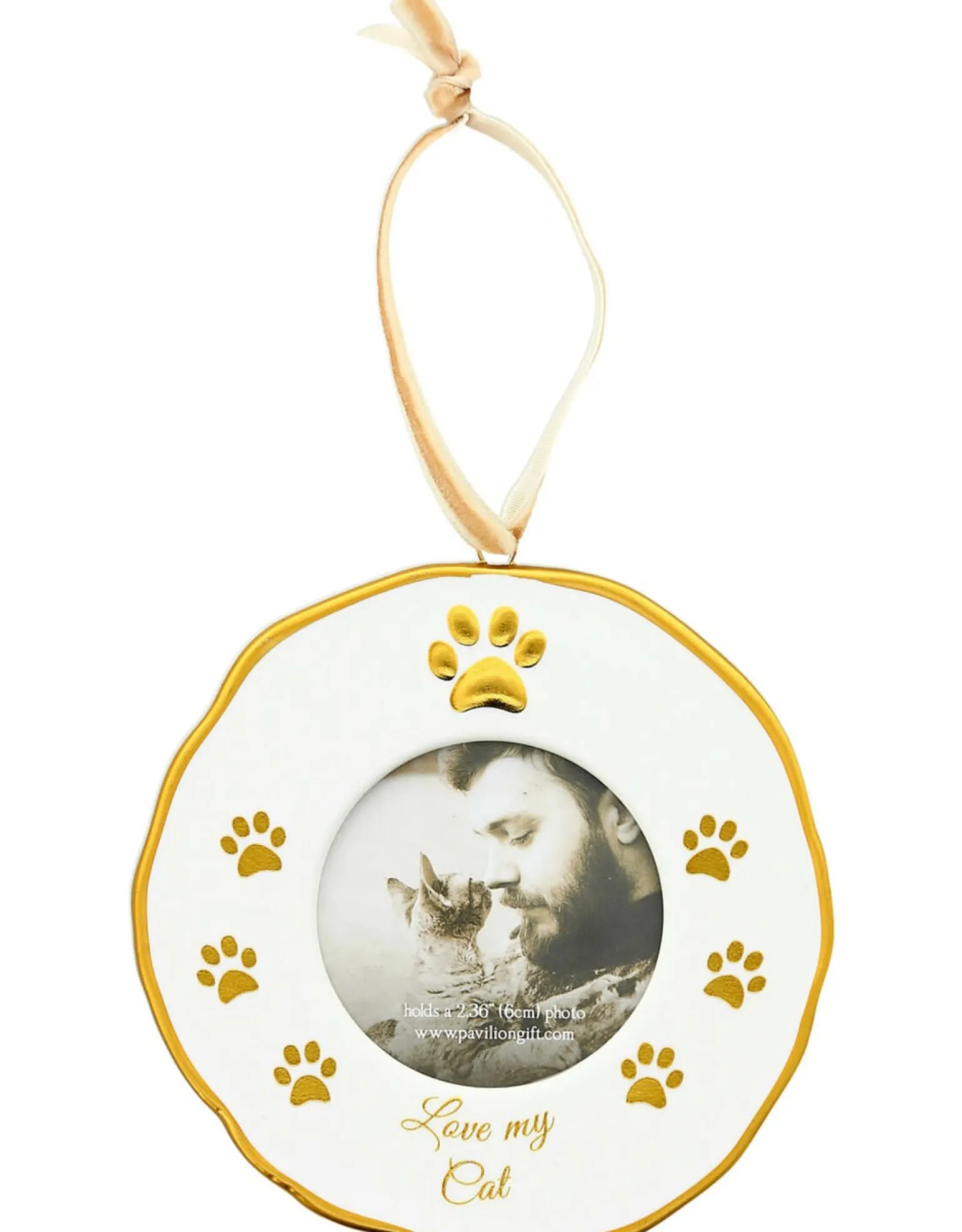 Love My Cat Photo Frame Ornament