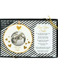 Love You Sister Photo Frame Ornament