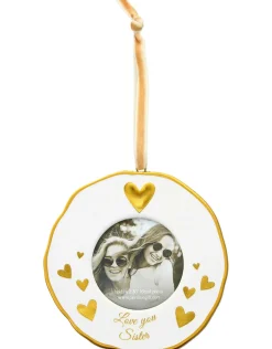 Love You Sister Photo Frame Ornament