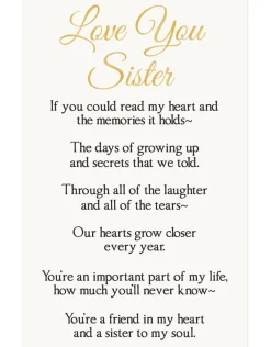 Love You Sister Photo Frame Ornament