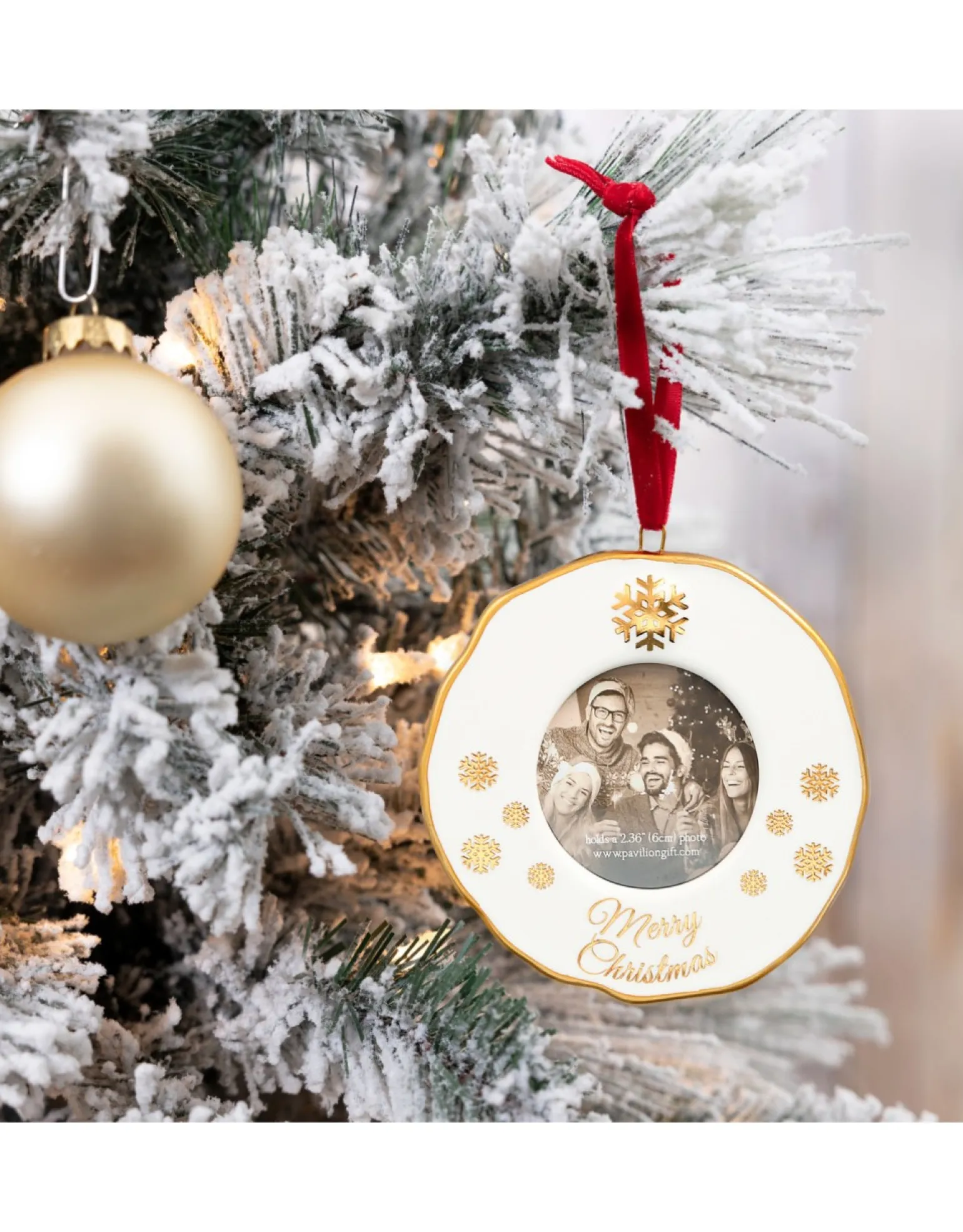 Merry Christmas Photo Frame Ornament