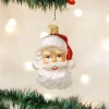 Mid-Century Santa Head Ornament