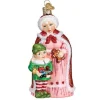 Mrs Claus With Elf Ornament