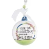 Our First As Mr & Mrs Barn Ball Ornament