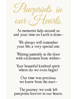 Pawprints In Our Hearts Photo Frame Ornament