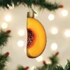 Peach Slice Ornament