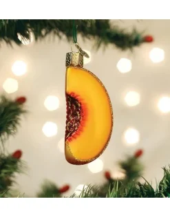 Peach Slice Ornament