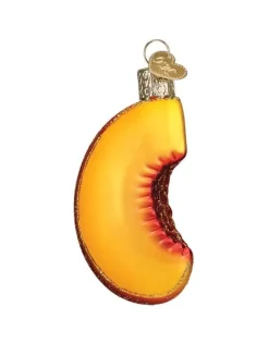 Peach Slice Ornament