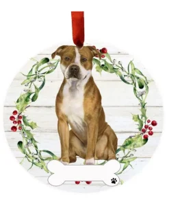 Pit Bull Full Body Wreath Ornament
