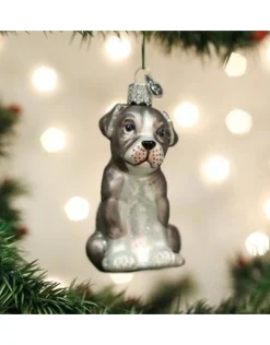 Pitbull Pup Ornament