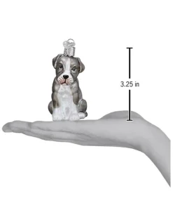 Pitbull Pup Ornament