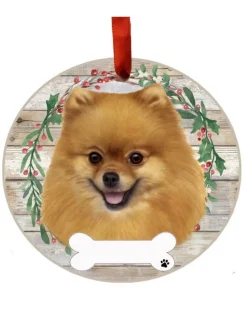 Pomeranian Wreath Ornament