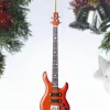 Red Bass Guitar