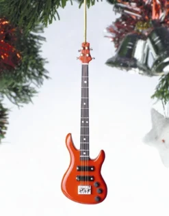 Red Bass Guitar