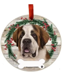 Saint Bernard Wreath Ornament