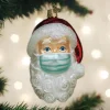 Santa With Mask Ornament