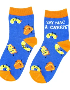 Say Mac & Cheese Youth Socks (S/M)