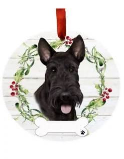 Scottish Terrier Wreath Ornament