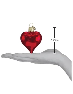 Shiny Red Heart Ornament