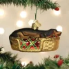 Sleepy Dachshund Ornament