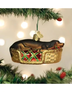 Sleepy Dachshund Ornament
