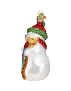 Snowman With Broom Ornament