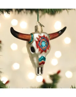 Southwestern Steer Skull Ornament
