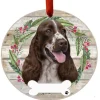 Springer Spaniel Wreath Ornament