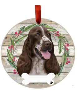 Springer Spaniel Wreath Ornament
