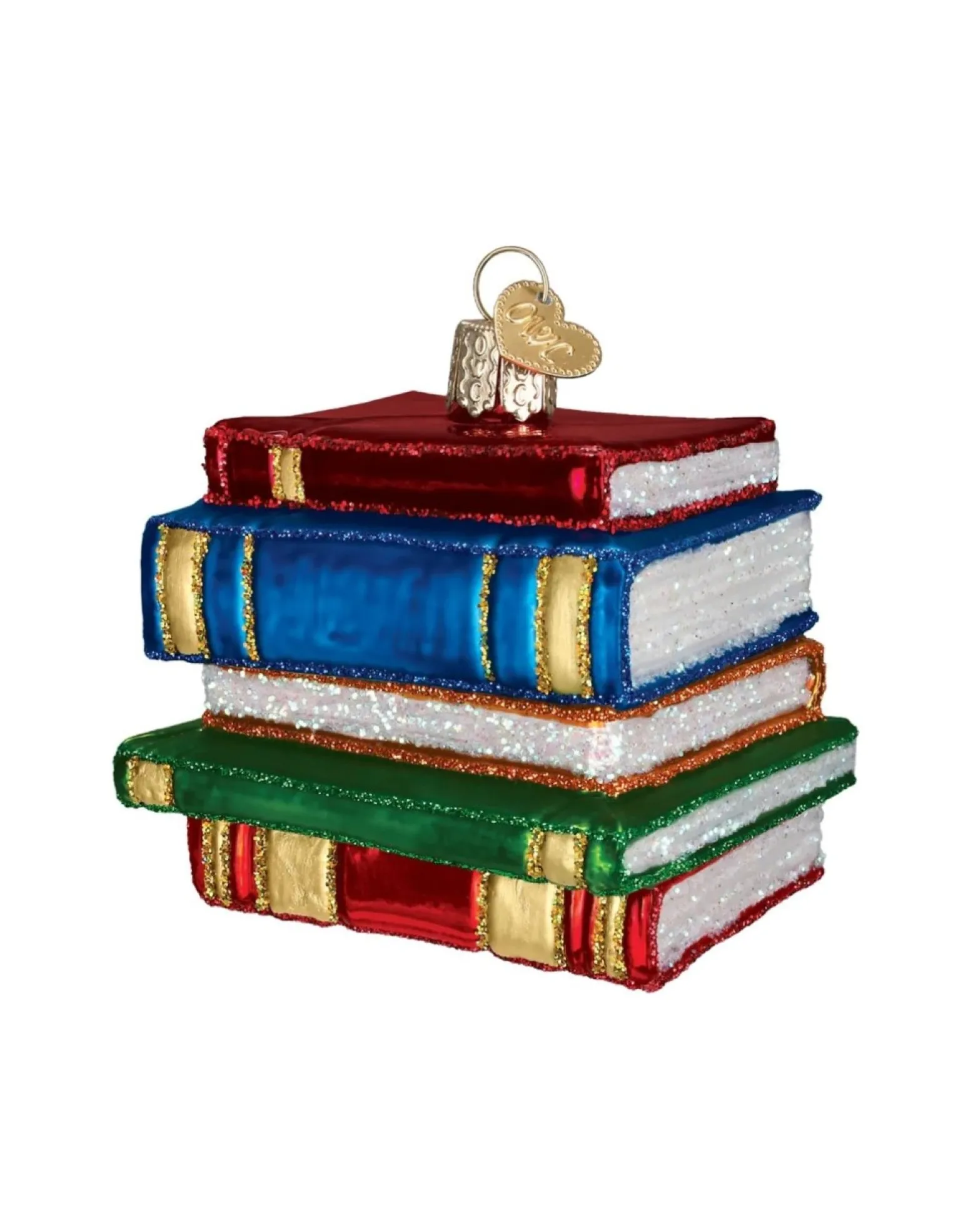 Stack Of Books Ornament