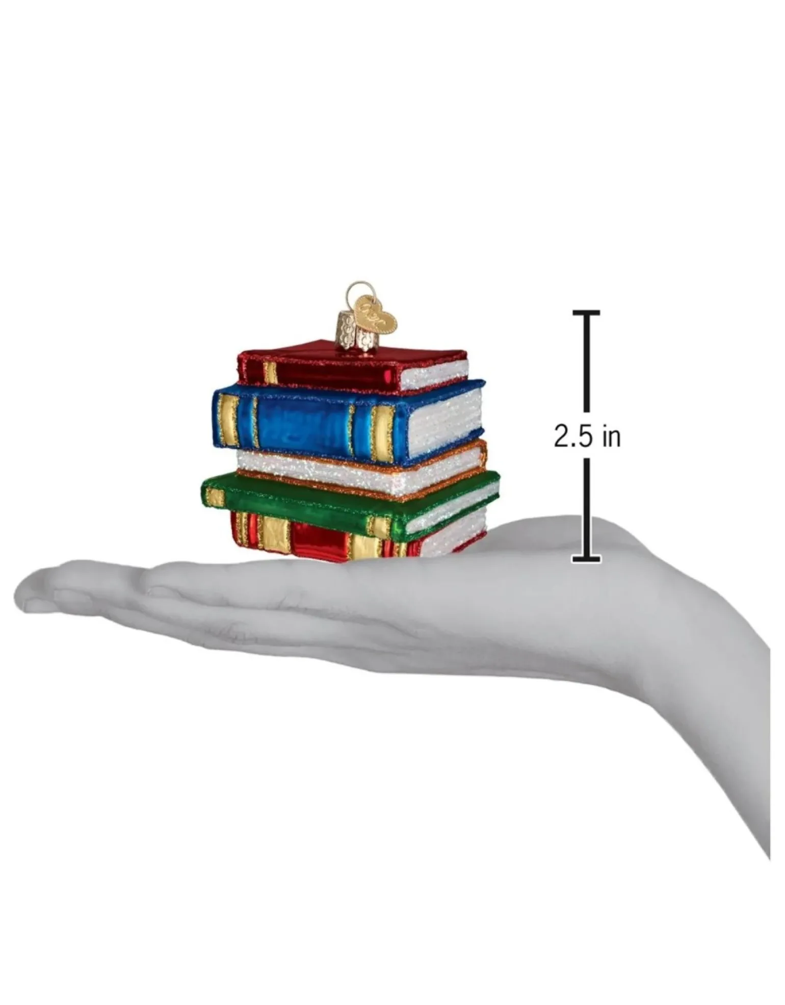 Stack Of Books Ornament