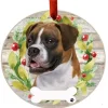 Uncropped Boxer Wreath Ornament