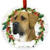 Uncropped Great Dane Wreath Ornament